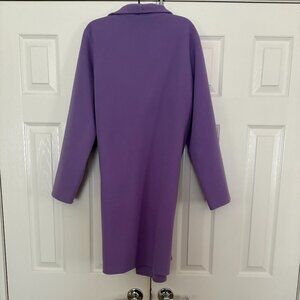 Eileen Fisher- Soft Lilac Wool Cashmere Long Jacket - Size M-